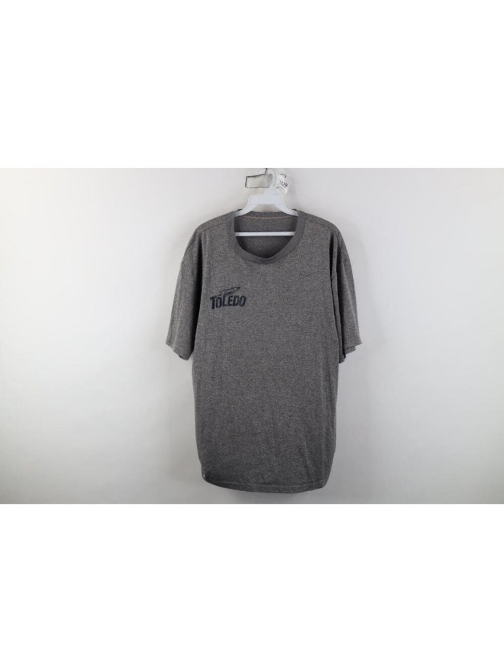 Nike Mens XL Team Issued University of Toledo Football Short Sleeve T-Shirt Gray